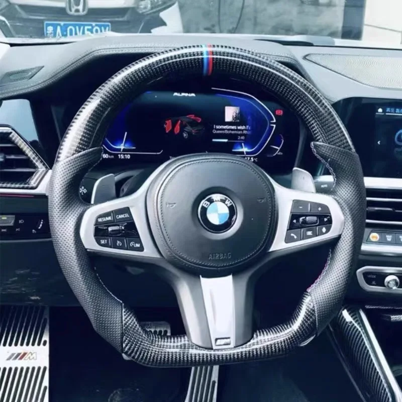 High Quality Carbon Fiber For Mercedes Benz GLC GLE GLS GLE W204 W205 W211 W212 W213 X166 GLC X253 G63 AMG Car Steering Wheel