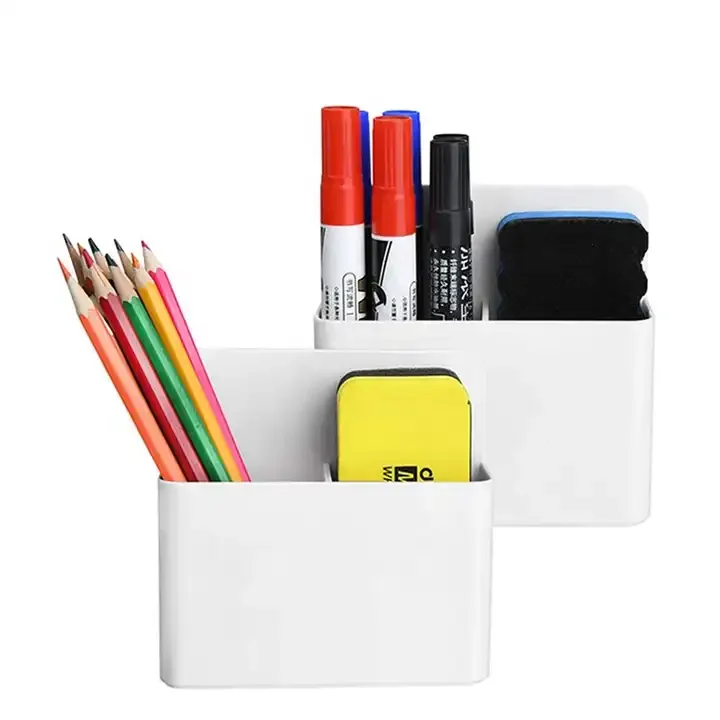 Elevate Your Teaching Approach Class-Leading Magnetic Pen Holder Dependable Plastic Storage Perfect for Whiteboard Tutors