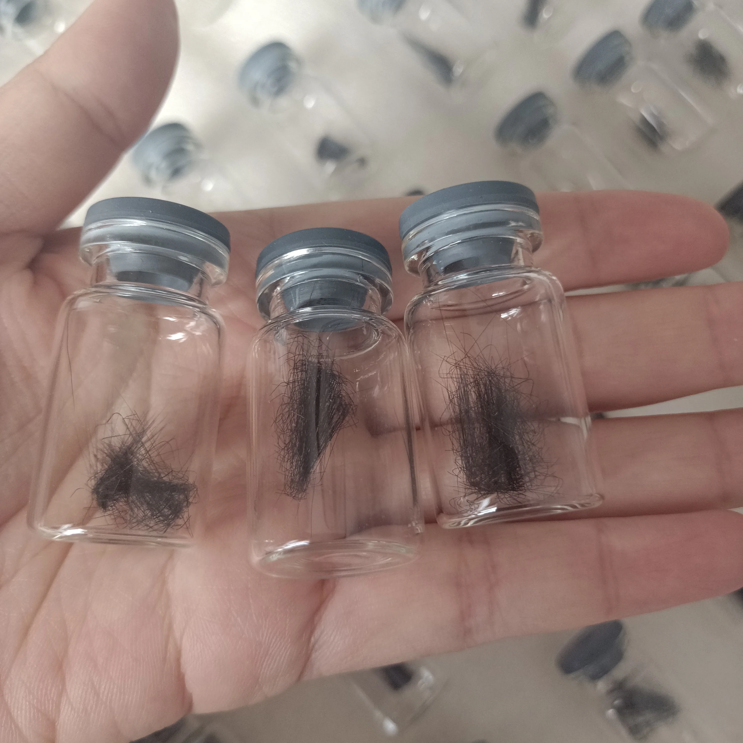 New Wholesale Premium super softer eyebrow extension hair human natural long bacteria free with 0.03 0.05 0.07 0.10mm