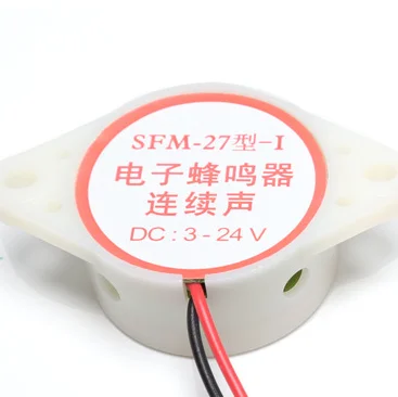 SFM-27  SFM-27-I 3015A continuous sound active buzzer high-decibel piezoelectric black, white DC3~24V