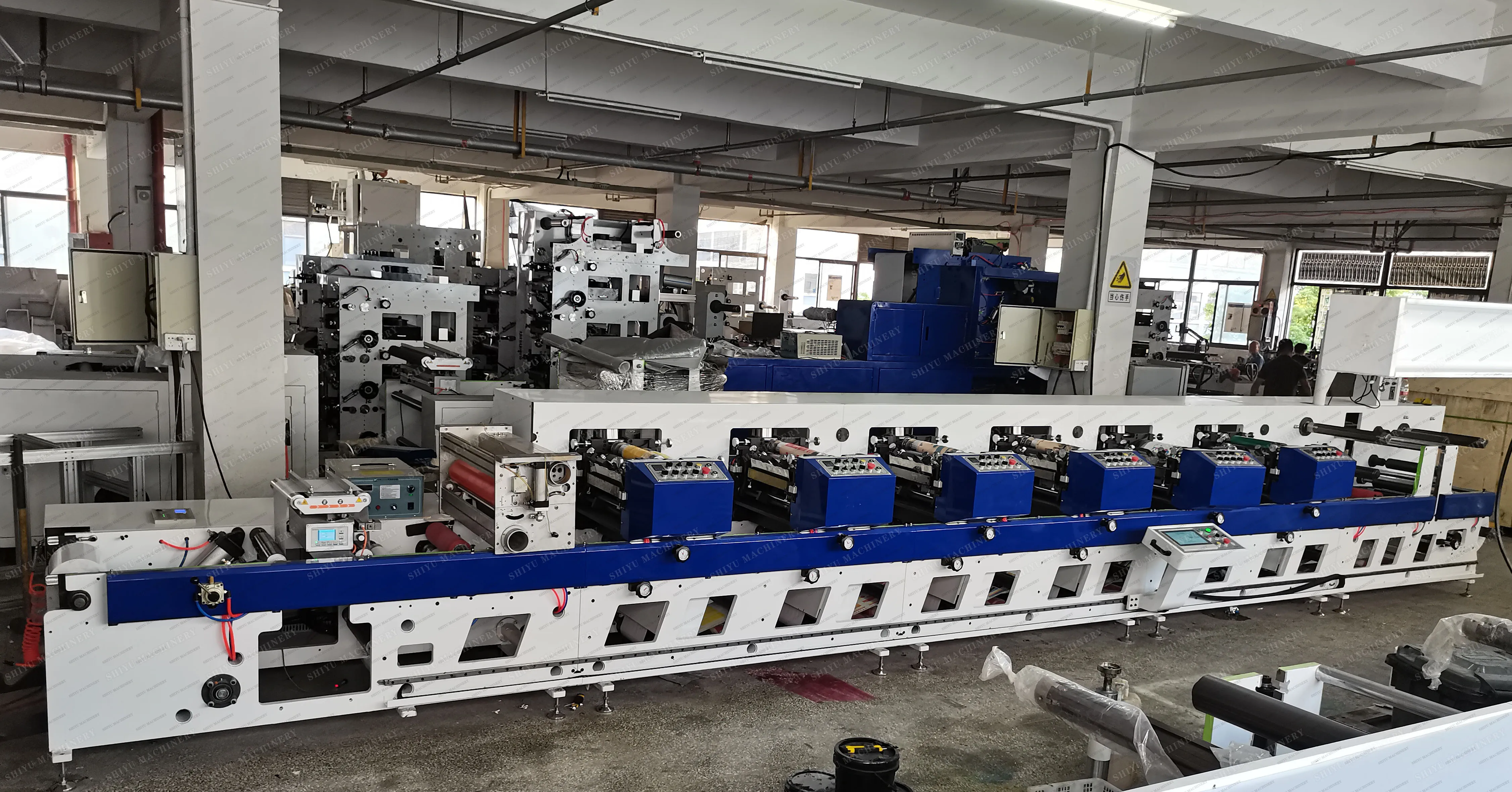 Automatic 6 8 10 Color Flexo Roll to Label Printer Sticker Machine Printing