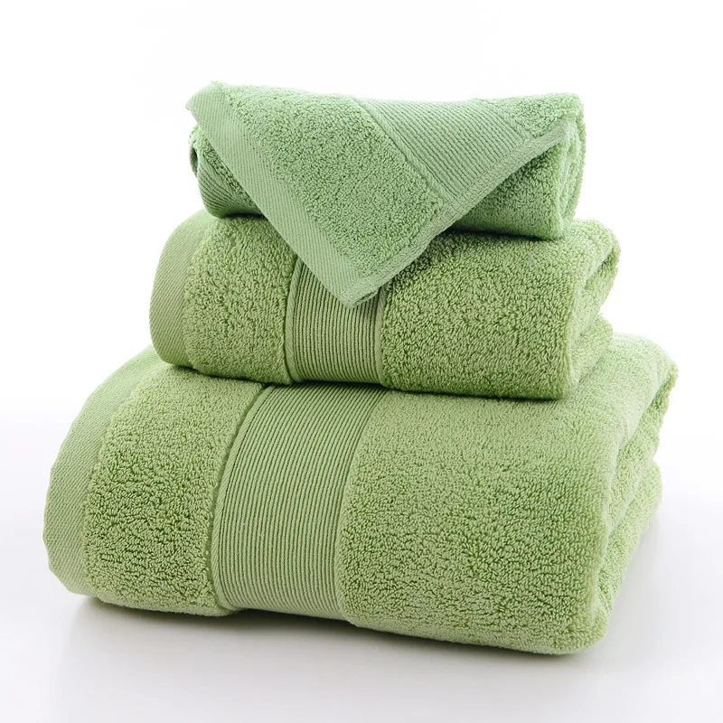 2021 Luxury Bath Towel Set Egyptian 100% Cotton For Bathroom Hotel Bath Towels Set white wholesale 3 set towel