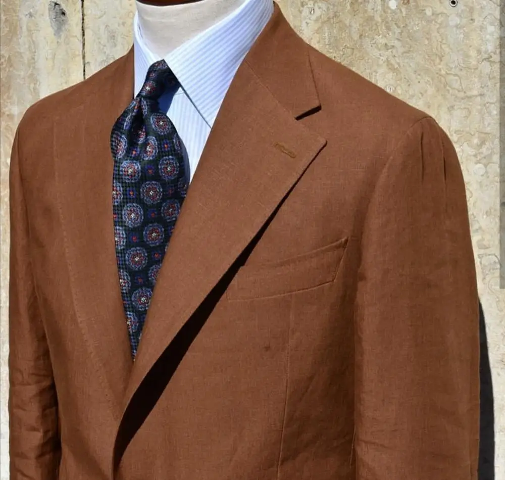 
New Style Men Suit Brown Business Suit Three Piece Wedding Men Suit Slim Fit 