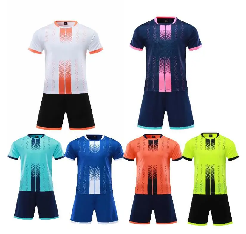 Latest Design High Quality Soccer Uniform Jersey Custom Popular Printed Club Football Shirt and Shorts Quick Dry Jersey Kits