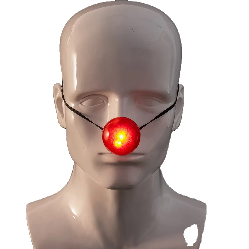 Wholesale Light Up Led Clown Nose Cosplay Funny Red Nose For Party  Decoration