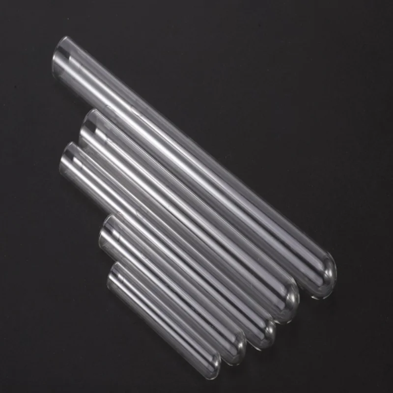 Clear Transparent Liquid Polyethylene Glass Test Bottle Heat Resistant Glass Tube With Cork Lid