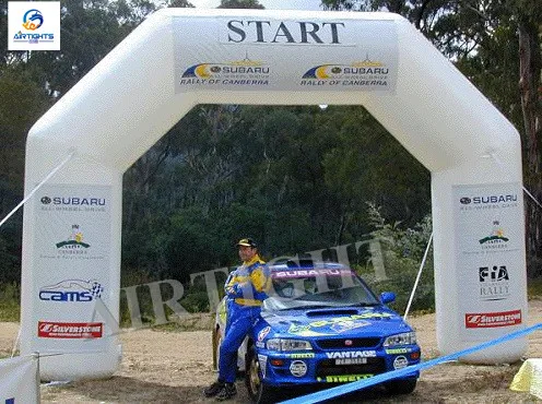 Custom Color and printing outdoor durable inflatable finish line race arch