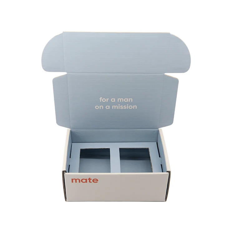 Soy Ink Printing Mailer Shipping Box Custom Folding Corrugated Box For Candle Jar Holder Packaging Box With Cardboard Insert