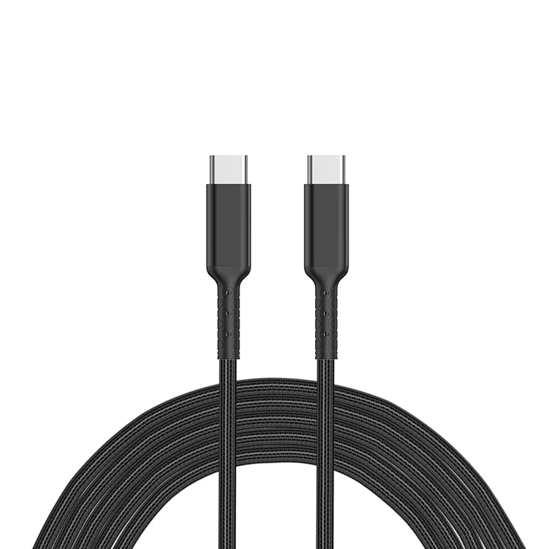 OEM  USB C cable 3.3ft 6.56ft 9.8ft big Nylon Braided Fast Charging  Type c to C cable  Fast transmission For Samsung gamepad