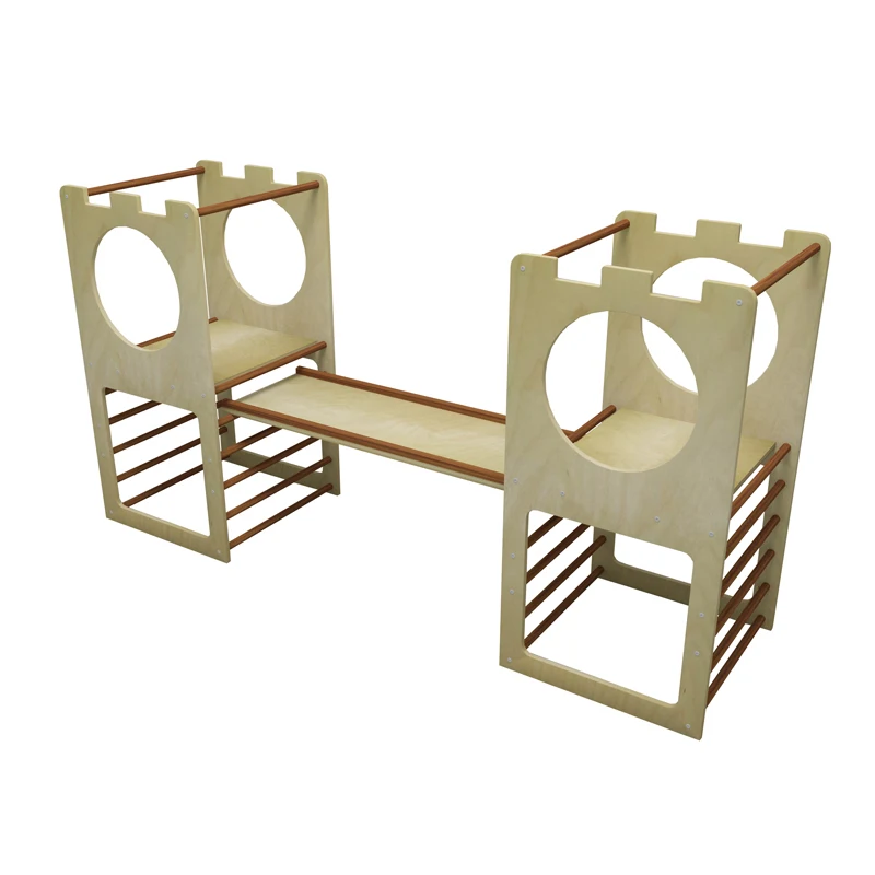 
Nashow climbing frame Montessori Wooden Toy Climbing triangle Climbing ladder for toddler play gym 