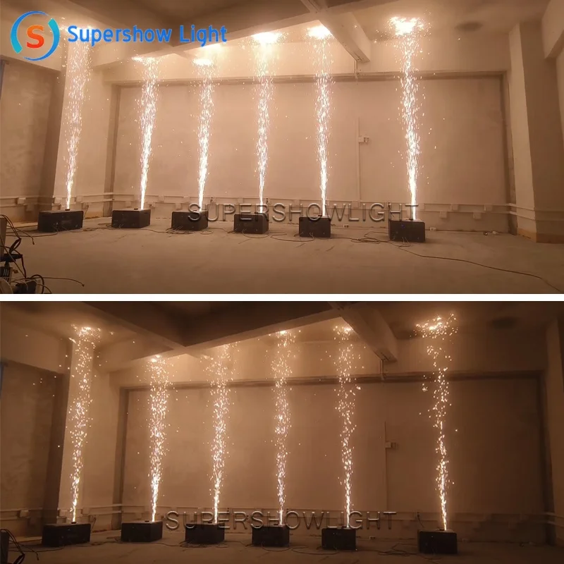 Supershow 10 Meters Height Waterproof Cold Spark Machine For Wedding Disco Dj Stage Show Cold Sparkler Machine