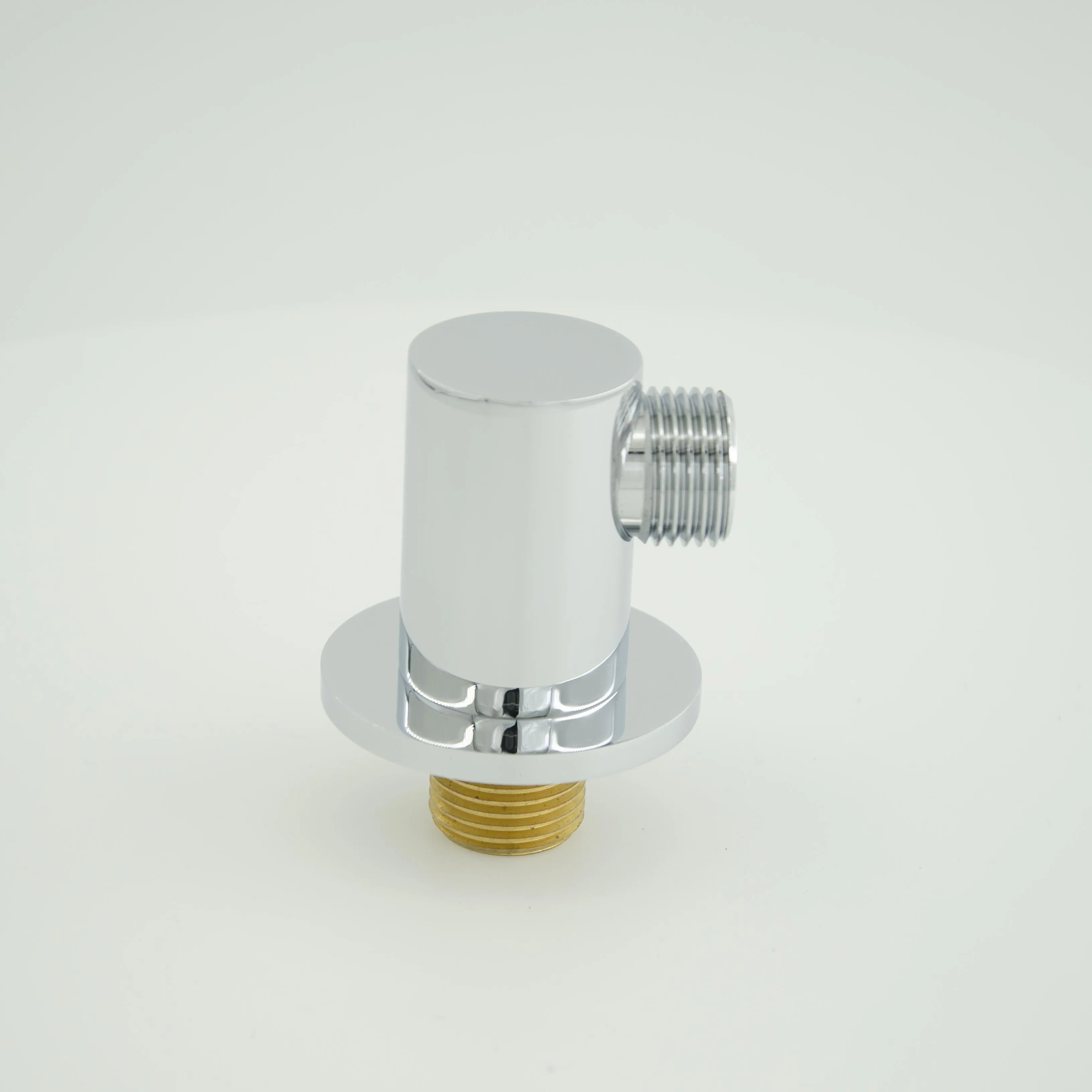 High Quality Chrome Round Solid Brass Shower Outlet Adapter Hand Shower Water Supply Elbow