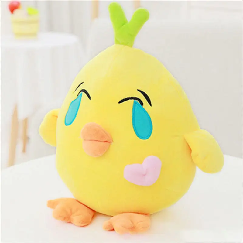 Rts Little Yellow Chicken Plush Toy Stuffed Standing Chicken Doll Cute Chick Sofa Cushion Plushie Pillow For Kids Birthday Gift