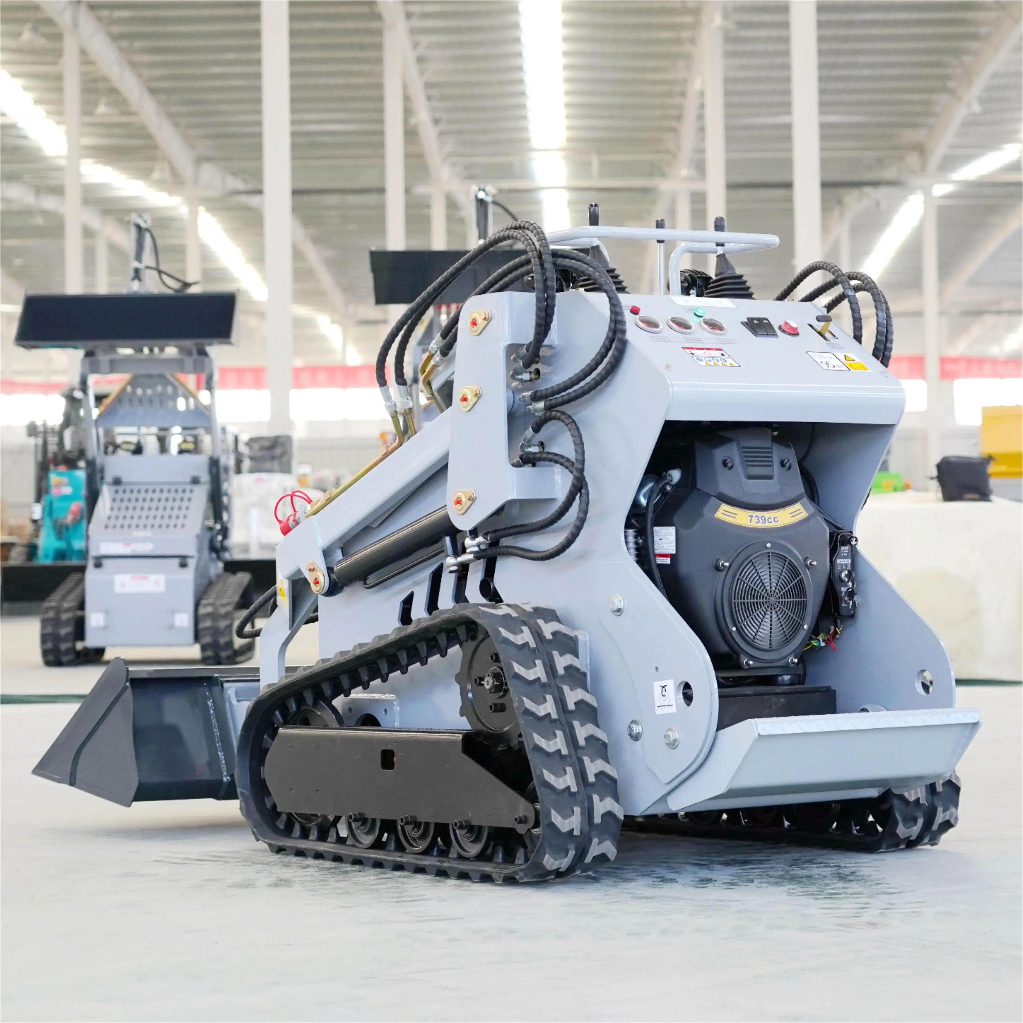 Cheap Epa gasoline Engine CE Skid Steer Loader 380 KG Drive Skid Steer Loader with track for Sale