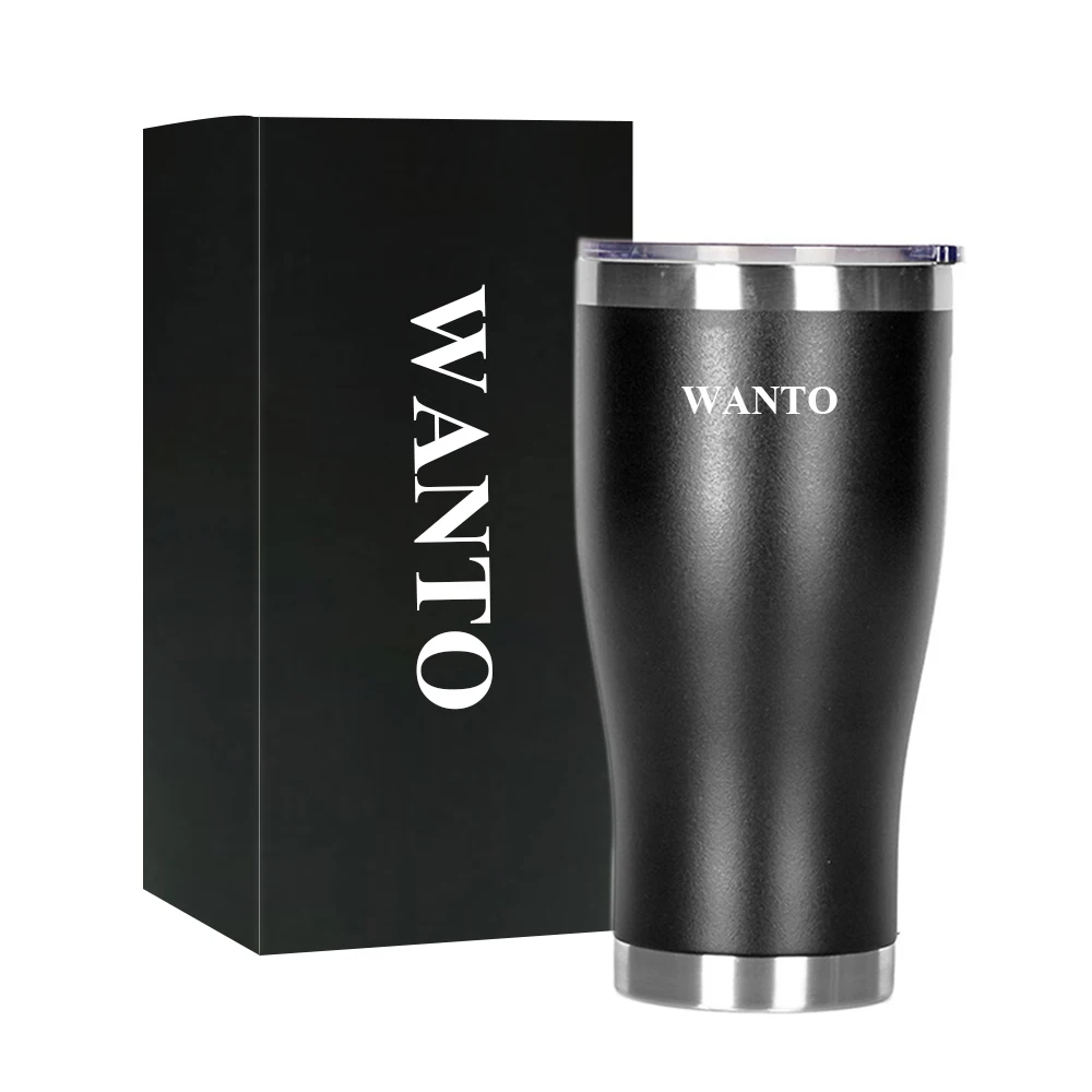 Wanto 12oz 20oz 30oz 40oz Wholesale Best Selling Stainless Steel Double Wall Tumbler Cup Manufacturer With Sliding Lid