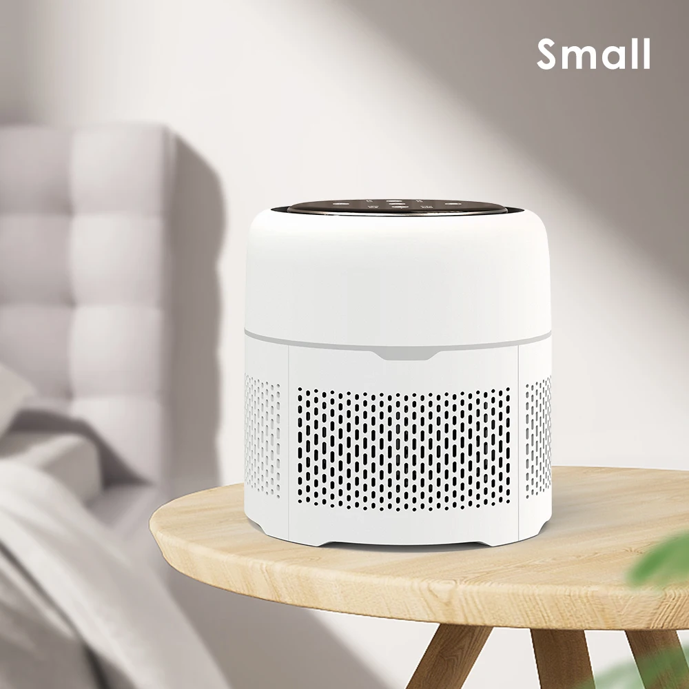 Air Cleaner with 3 Stage Filtration with True HEPA Filter, Allergen Remover, Dust Smoke Odor Home Air Purifier Portable