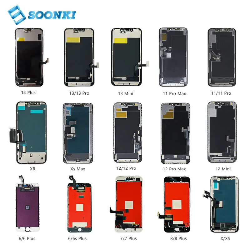 mobile phone lcds broken screen for iphone x lcd screen replacement for iphone x xr xs 11 display lcd incell
