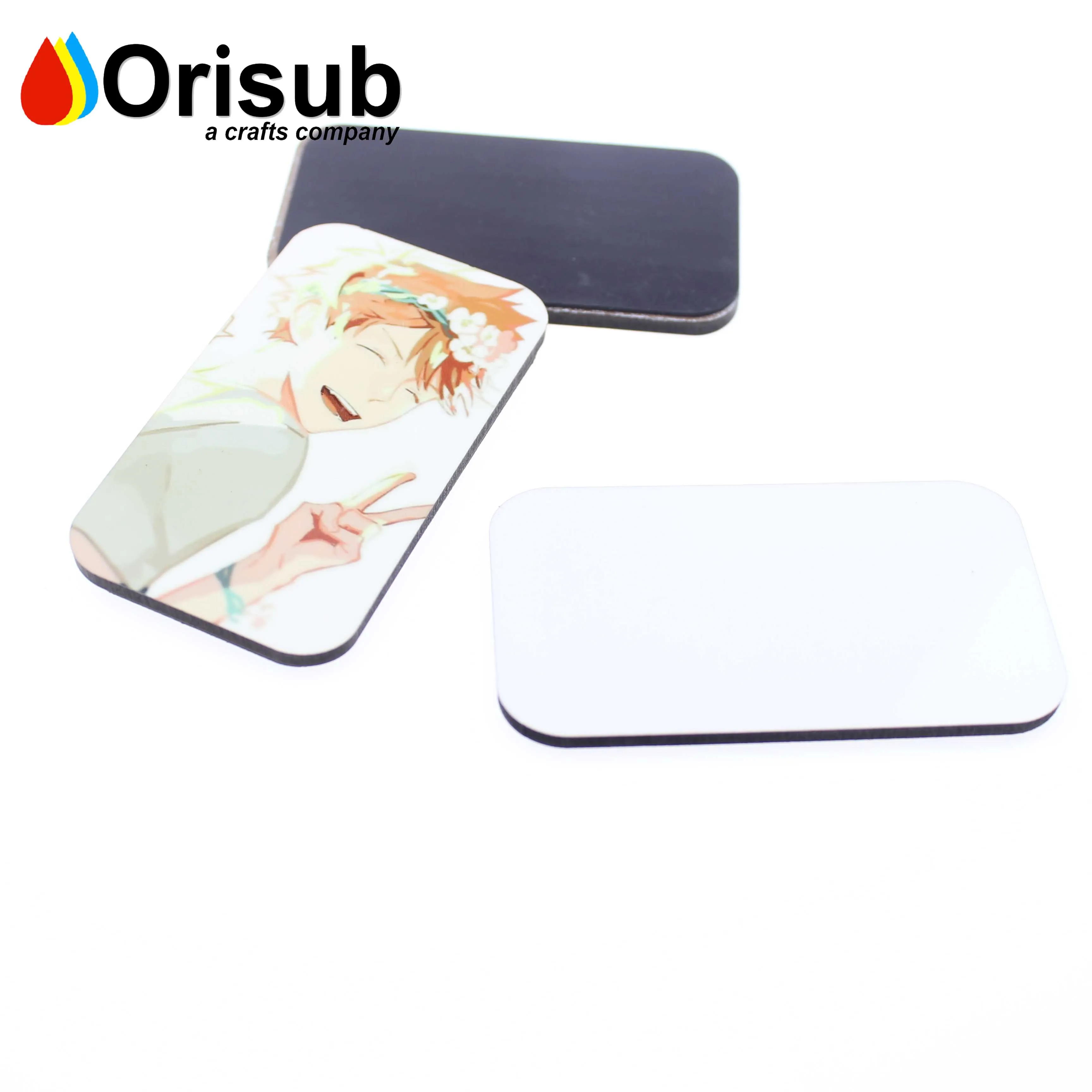 Blank wooden MDF sublimation magnet rectangular for heat press