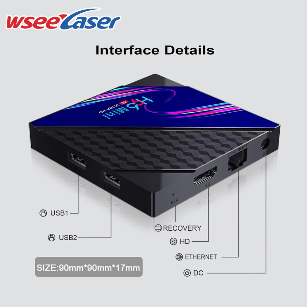 H96 MAX Set top Box WiFi 4K Best Android Tv box 4gb 64gb RK3318 Android 9.0 android tv box 4k