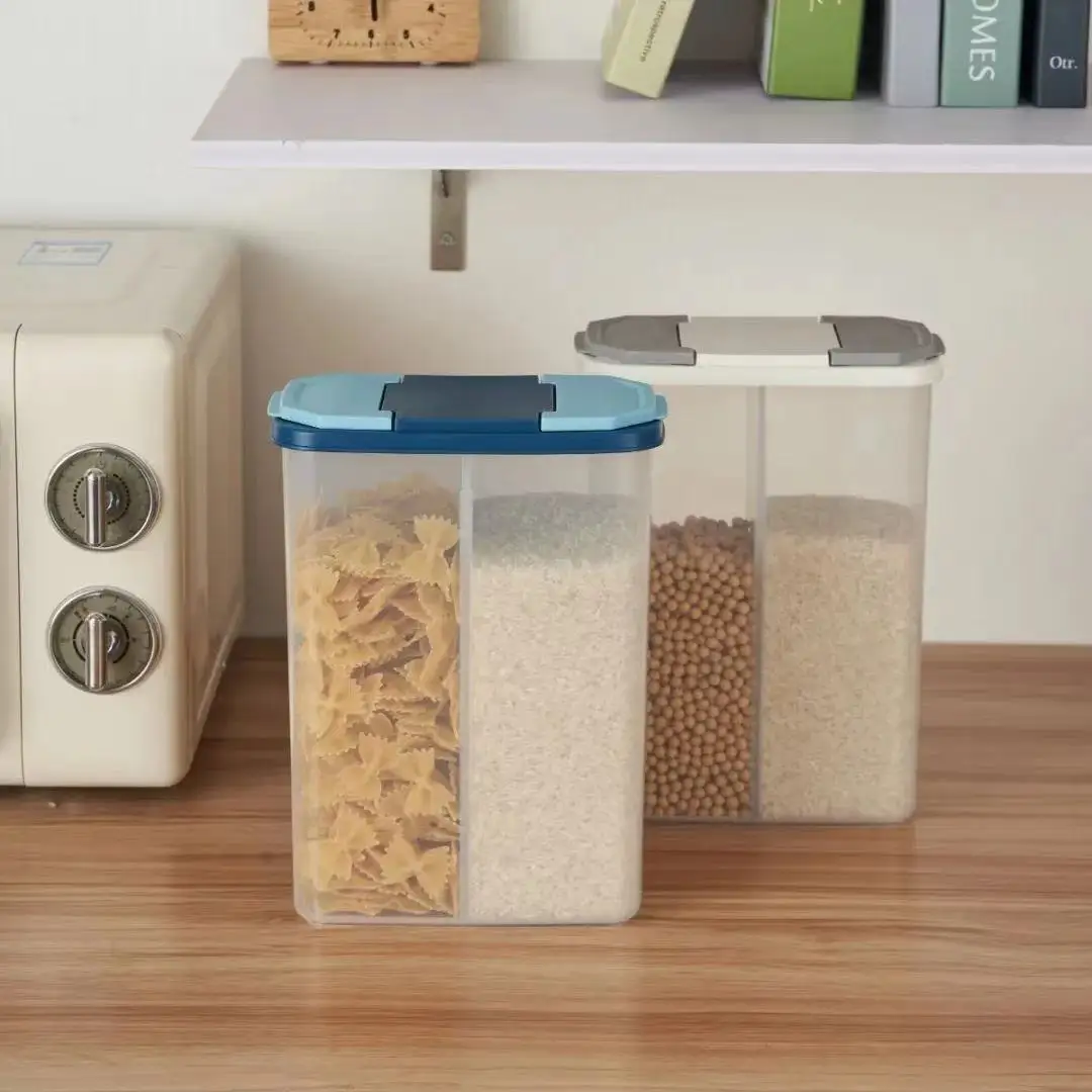 Wholesales airtight multifunction Kitchenware food storage canister storage container for cereals