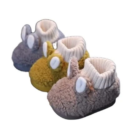 Baby Toddler Sock Shoes Breathable Cotton First Walking Booties Anti-Slip for Kids Baby Girls Boys