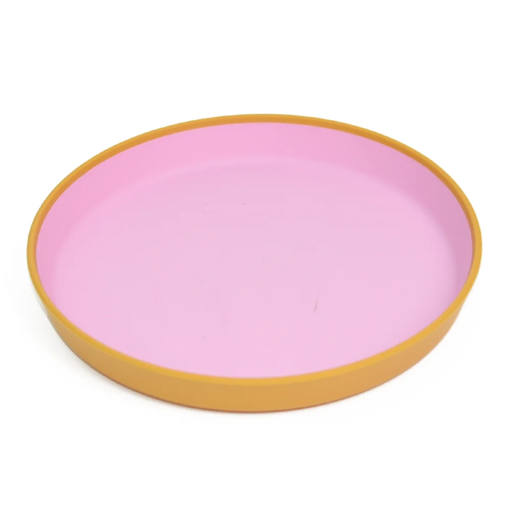 Custom Bpa Free Can be used  Silicone Children Kids Divided Dish Cute Round Shape Baby Silicone Plate