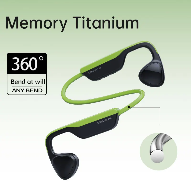 Hot Selling Bone Conduction Earphones TWS X19 IPX8 Waterproof Wireless Earphones Sports Swimming Headphone BT 5.0 Gaming Earbuds