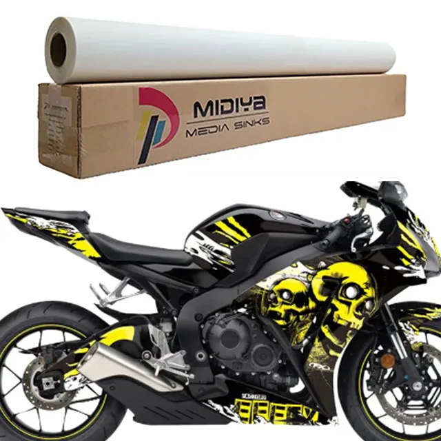Factory Direct Motorcycle Decals Self-Adhesive PVC Vinyl Roll Glossy/Matte Surface Removable Glue