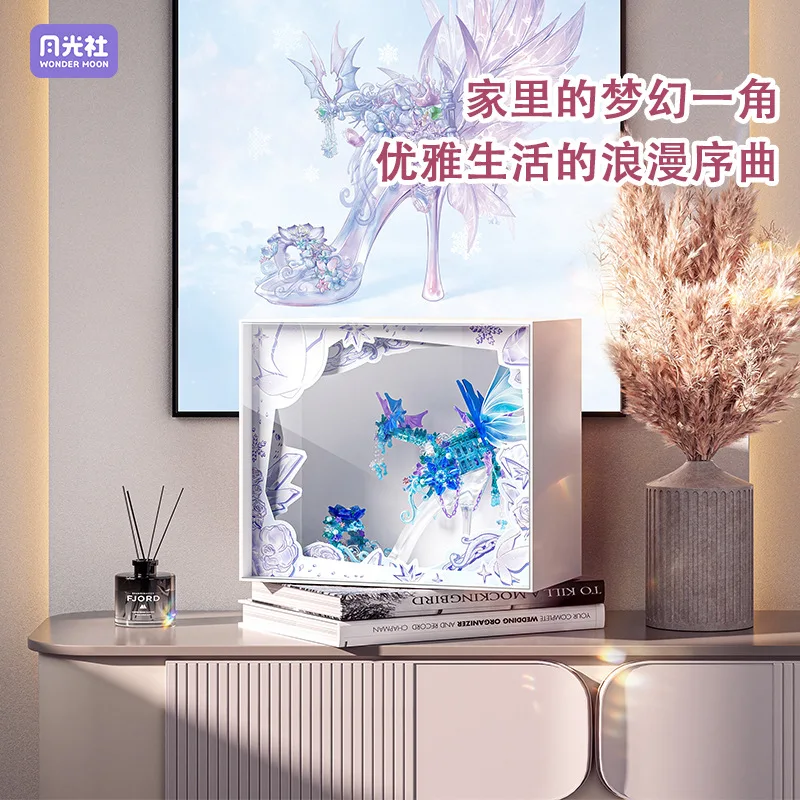 New Arrivals SEMBO Blocks 804244-45 Crystal shoes model MOC Micro Building Blocks kit Puzzle educational Blocks toy for kids