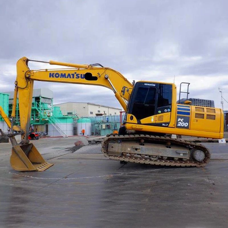 Используемая японская строительная машина Komatsu PC200 экскаватор/б/у сверхмощное оборудование/Komatsu б/у экскаватор ПК 200 большой палец