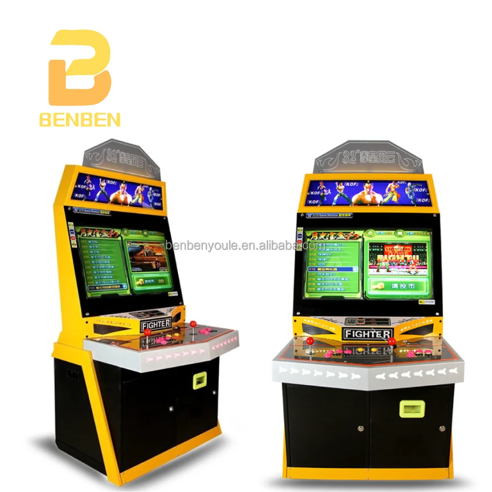 2024 Custom Amusement Coin Operated Skill Game Cabinet Screen Machine Mini Street Fighter Arcade Machine Video Game