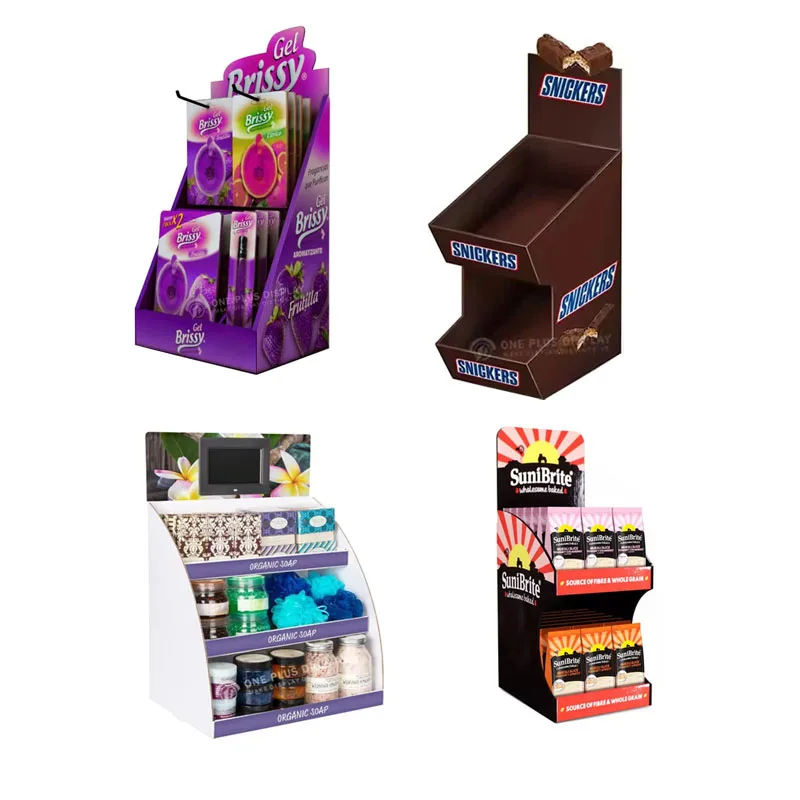 Corrugated Cardboard Display Racks Retail POP Food Chocolate product Carton paper floor display counter CARDBOARD DISPLAY