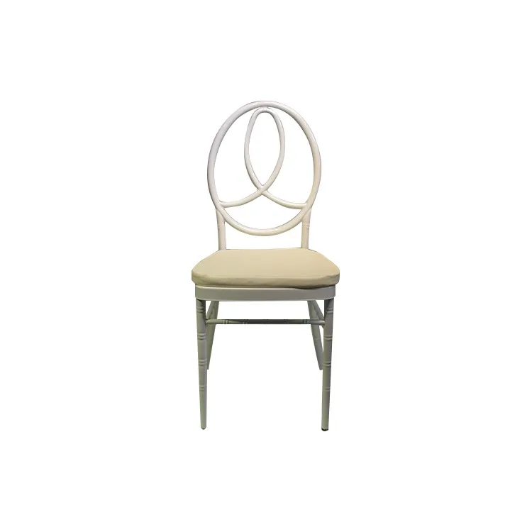 Support Custom Various Color Cushion Banquet Chiavari Chairs Hotel Furniture Metal Chairs