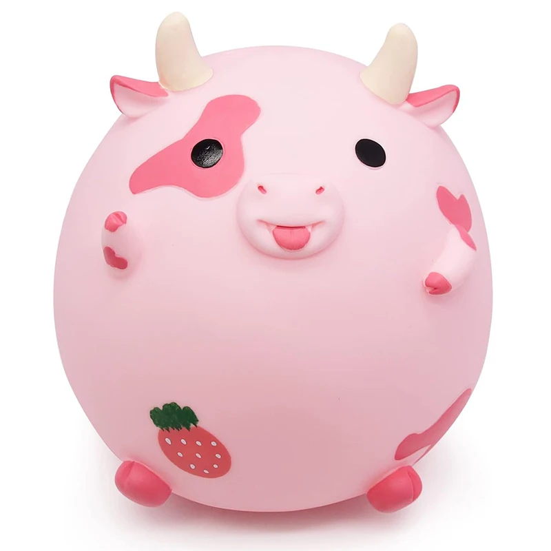 Милая животная корова Копилка пластиковая для денег игрушка индивидуальные красочные сберегательные банки подарка