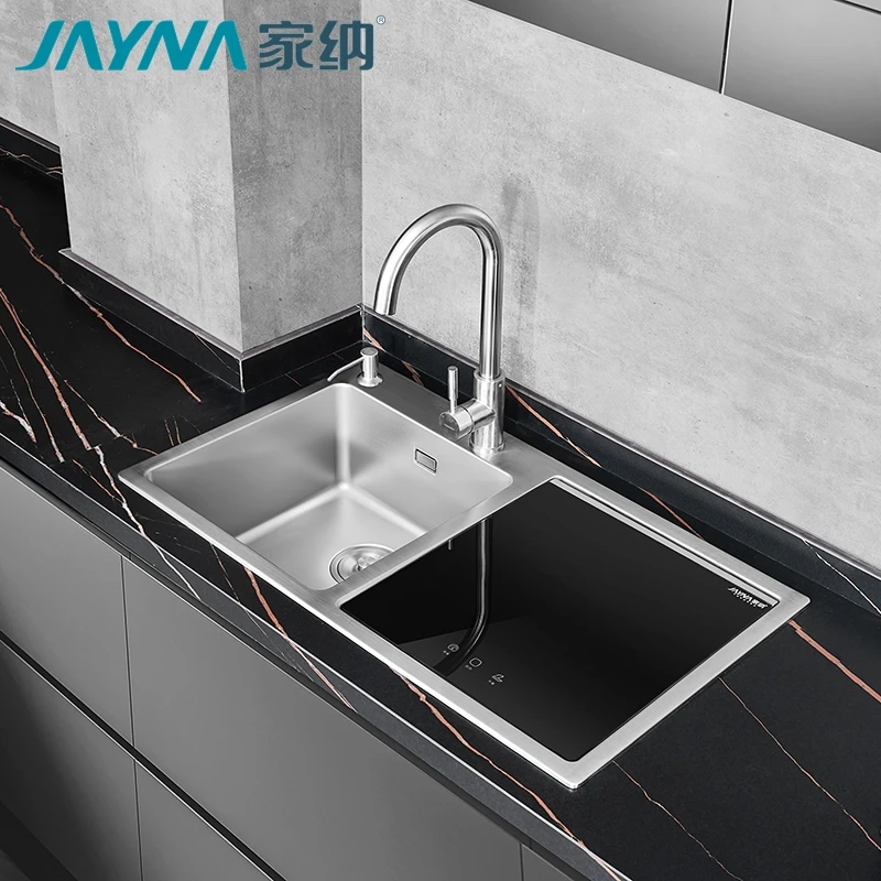 JAYNA Automatic Household Smart 304 Stainless Steel Kitchen Sink Dishwasher Machine