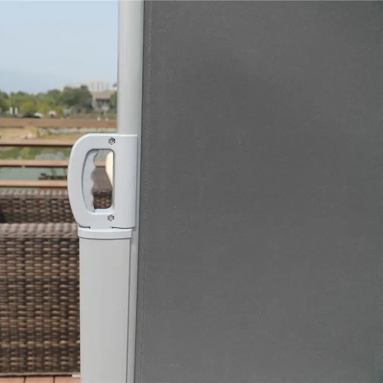 Patio Retractable Double Folding Awning Screen Fence Privacy Divider