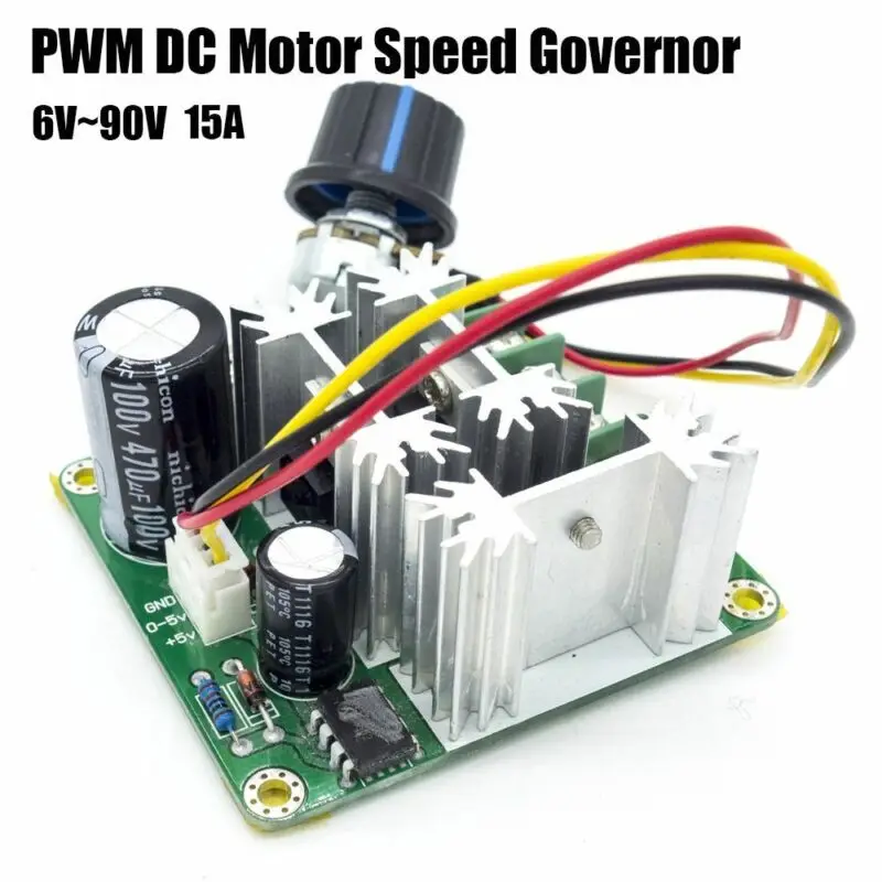  6V-90V 15A широтно-импульсный модулятор PWM DC контроллер переключателя скорости