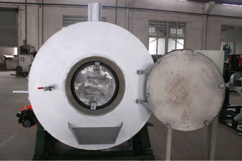 Вращающаяся плавильная печь с масляным цинковым порошком, 600 кг