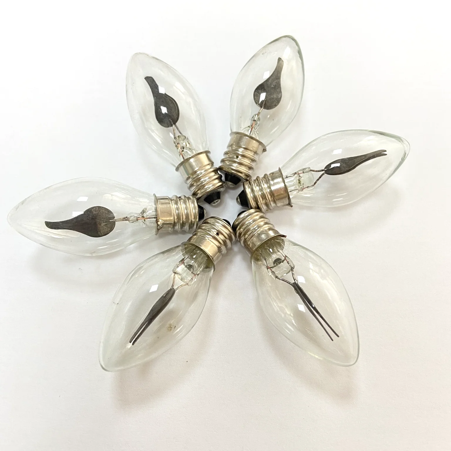 Holiday decoration C7 E12 120V1W flashing flame bulb candle holder replacement bulb