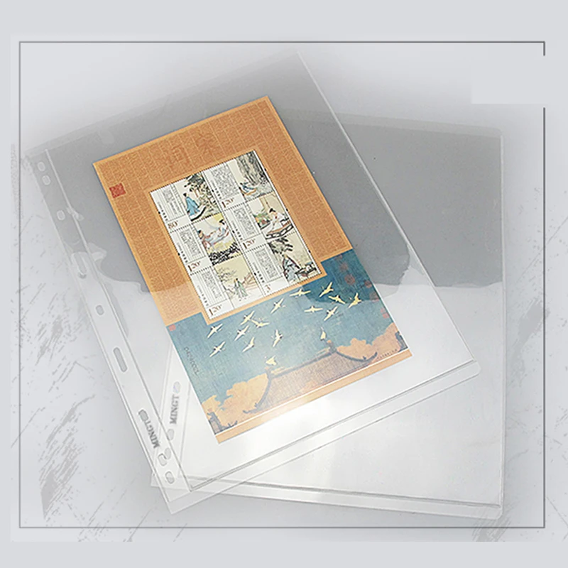 Transparent single-sided 1~6 rows and 8 grid magnetic card can be used for stamp banknotes
