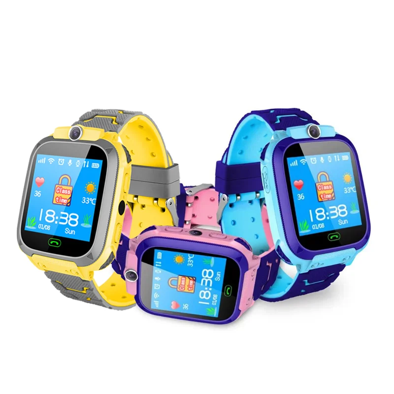 Детские Смарт-часы E01 умные часы с функцией SOS экстренного вызова GPS-отслеживания для безопасности детей наручные мальчиков и