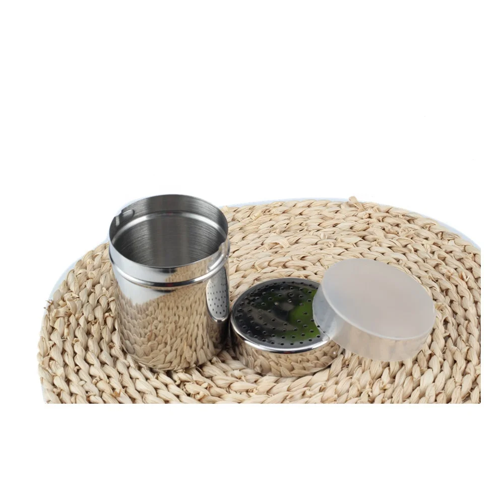 Chocolate Shaker Duster Salt &Pepper Shaker , Sugar Cocoa Flour Coffee Latte Cappuccino Mesh Sifter