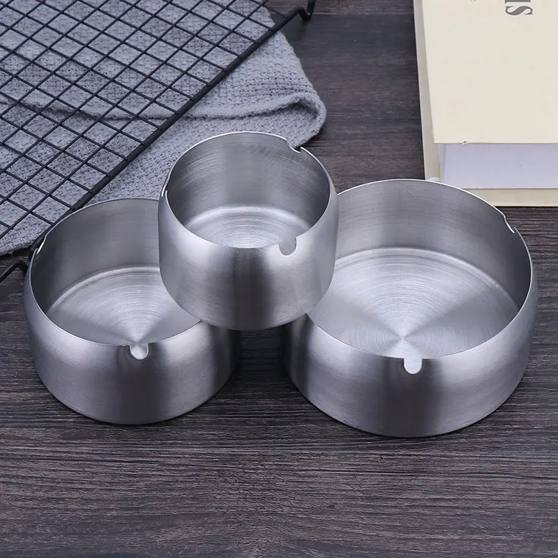 Different Size Custom Ash Tray Metal Ashtray Stainless Steel Smoking Cigar Ashtray
