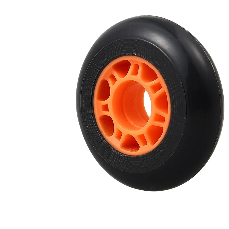 80*24mm wheel rubber coated plastic skate wheel caster wheel rims with screws rubber tyres