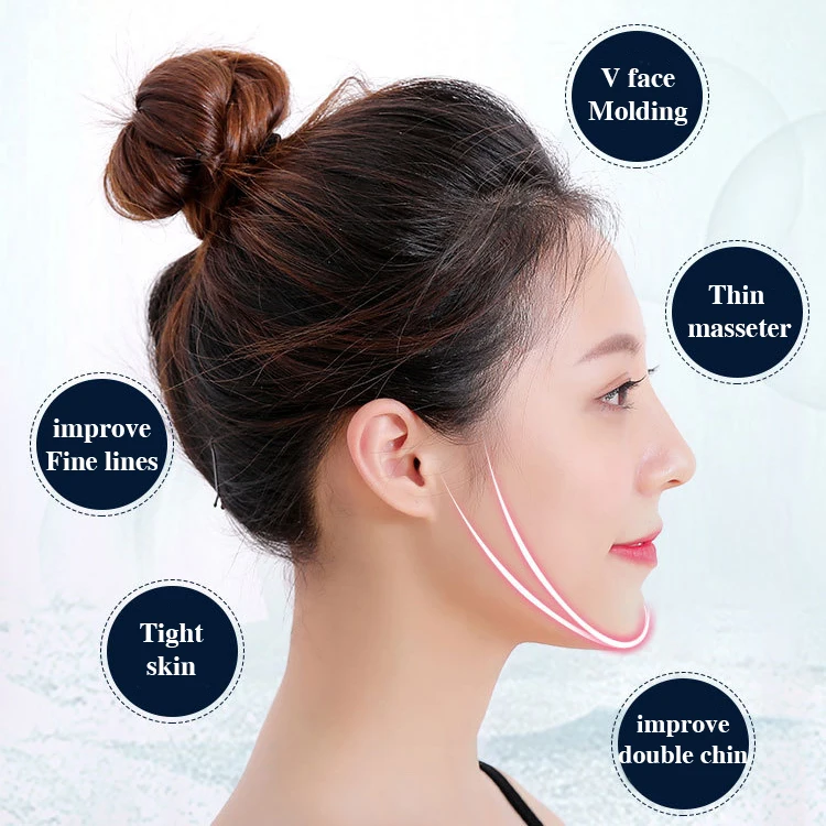 skin care  Moisturizing v line facial mask Whitening v shape lifting slim face mask for women