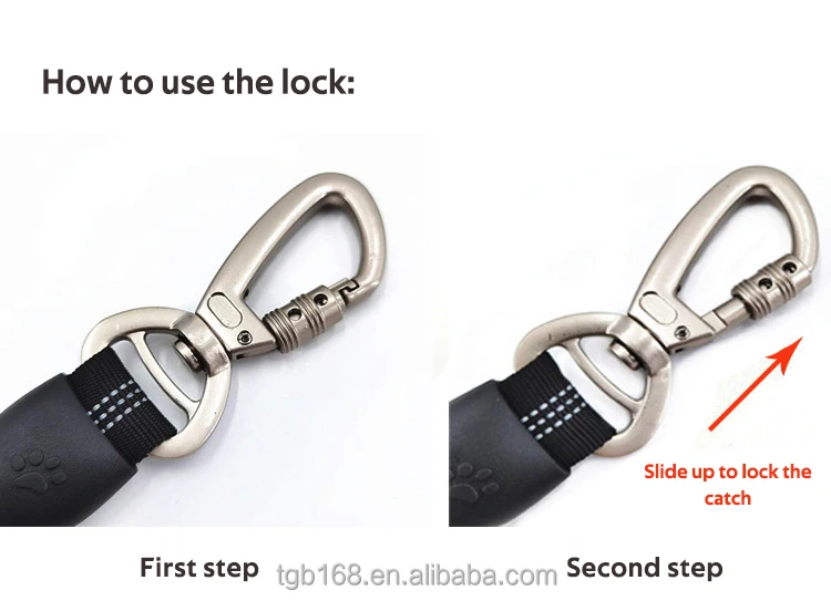 Heavy Duty Nylon Rope Dog Leash dog leash swivel carabiner For Medium And Large Dogs