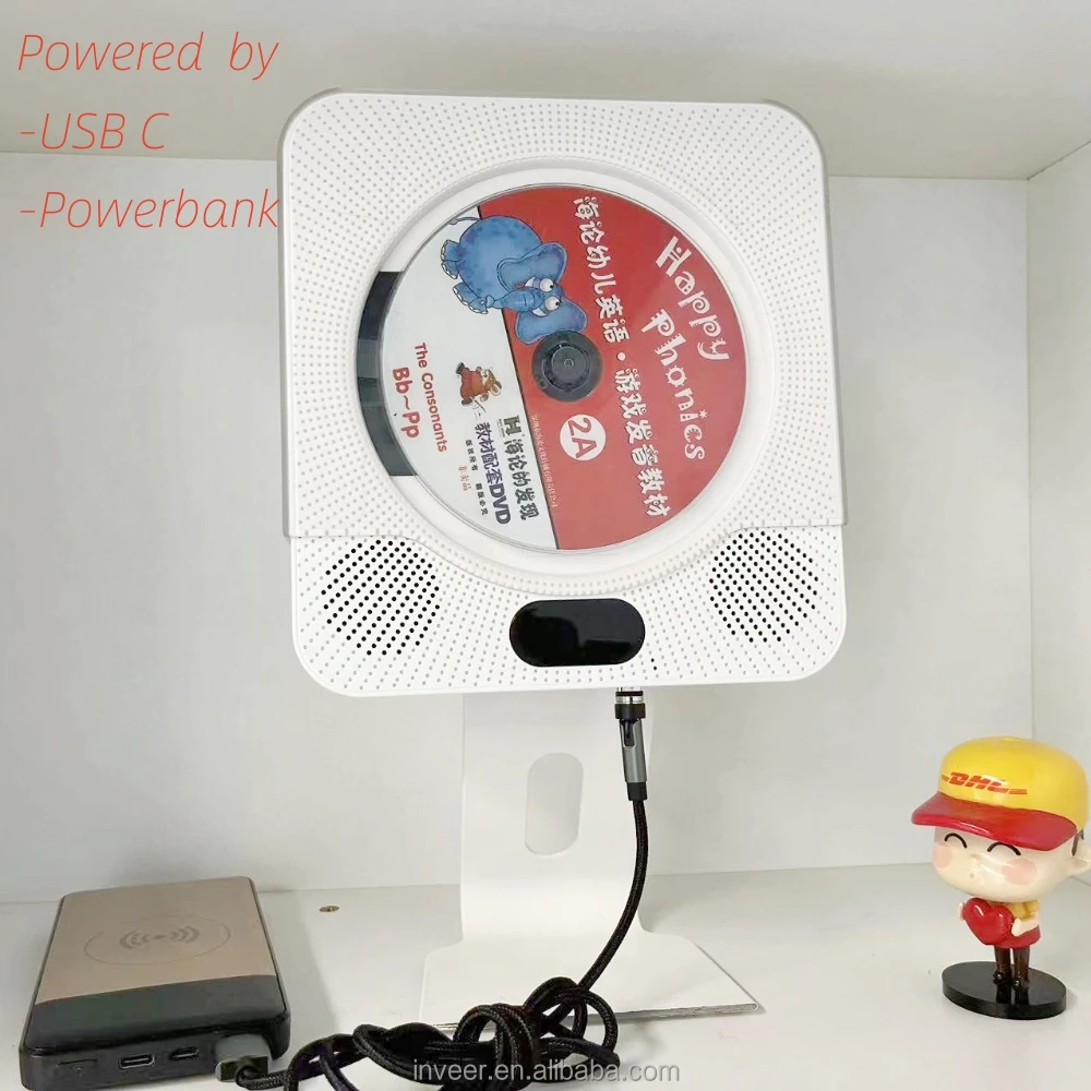 Новая функция inveer BT и FM-радио, вертикальный DVD-плеер с динамиком, Выходная модель M1DVD на 10 Вт