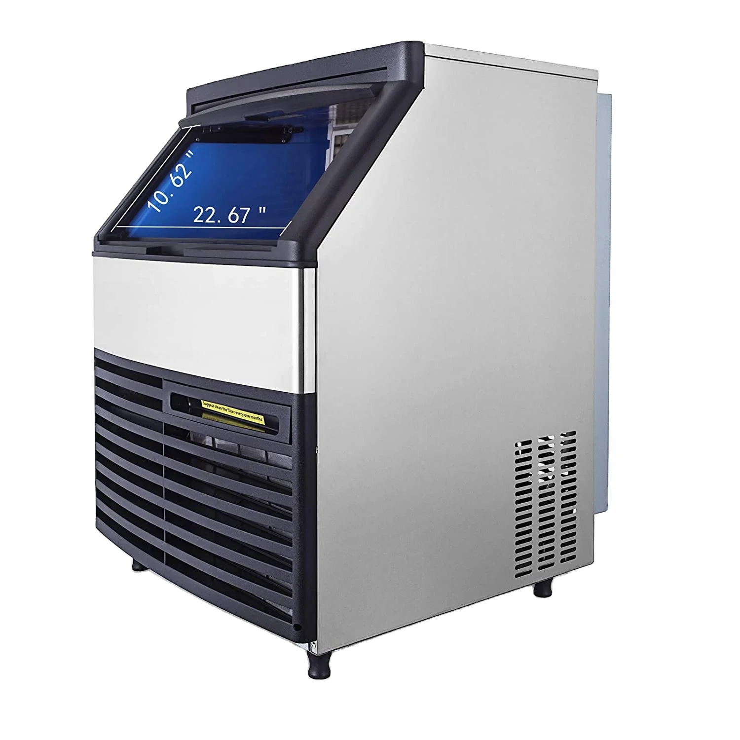 Высокая производительность, автоматическая машина для льда, льдогенератор кубиков