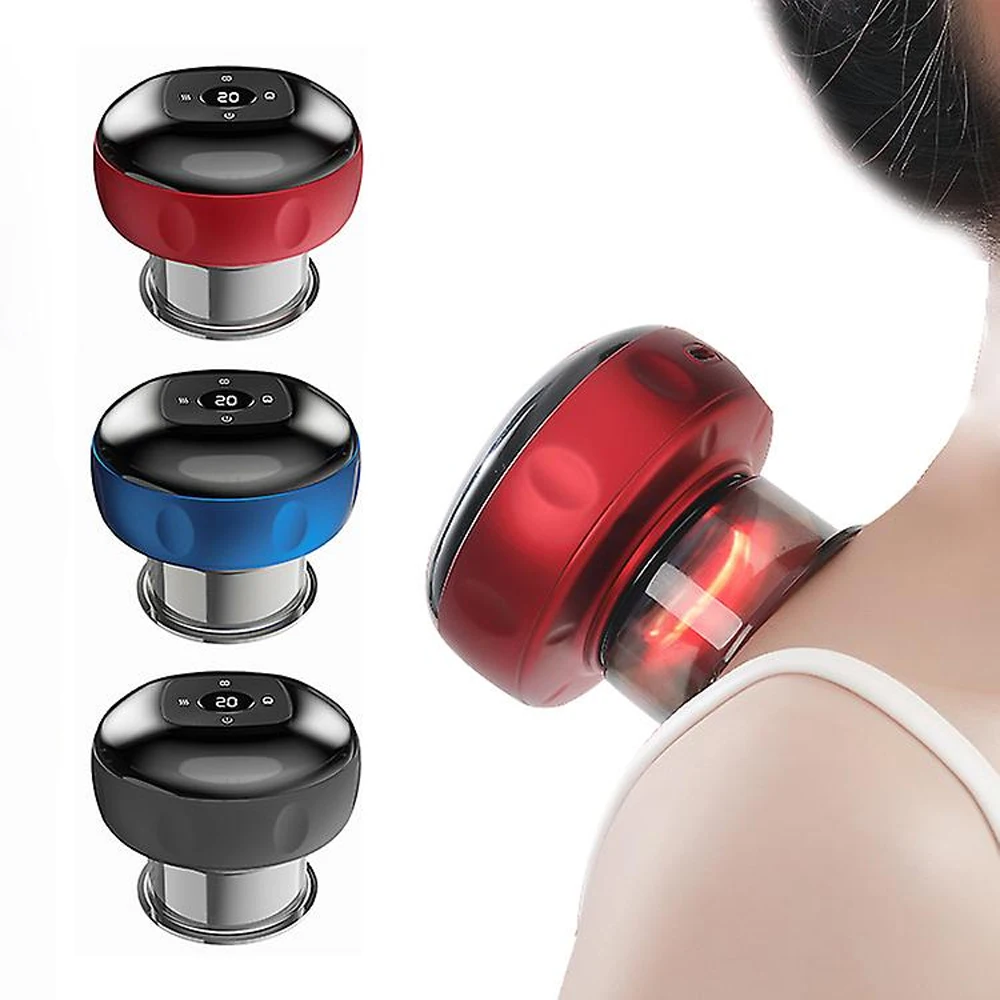 2024 High Quality Home Use Electric Vacuum Smart Cupping Therapy Massager Machine with 12 Level Temperature and Suction