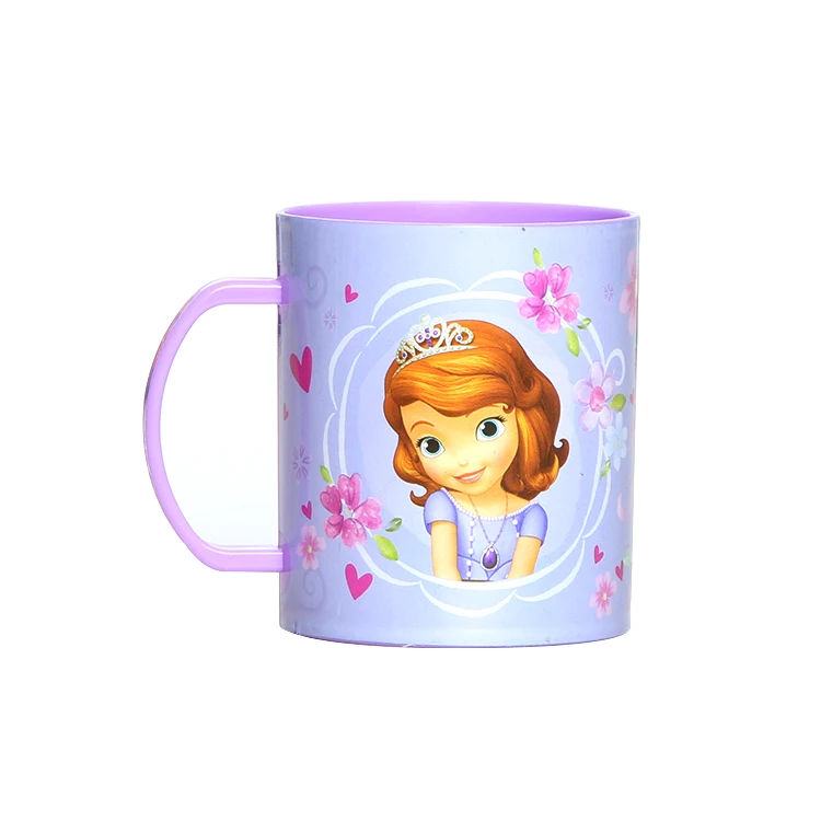 
High quality reusable cute cartoon printed toothbrush plastic cup kids cup 